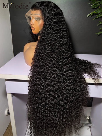 13x6 HD Lace Front Wigs Loose Deep Wave Density Water Curly Frontal