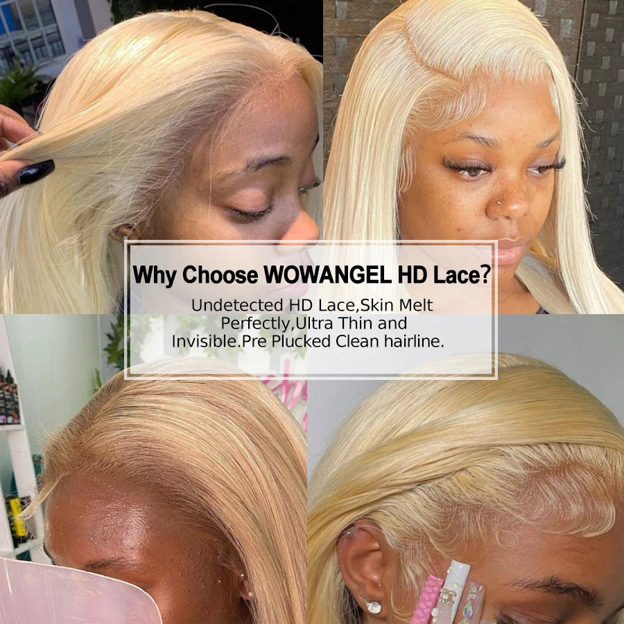 613 HD Lace Frontal Wig, 13x6 Full Front Straight Human Hair Pre