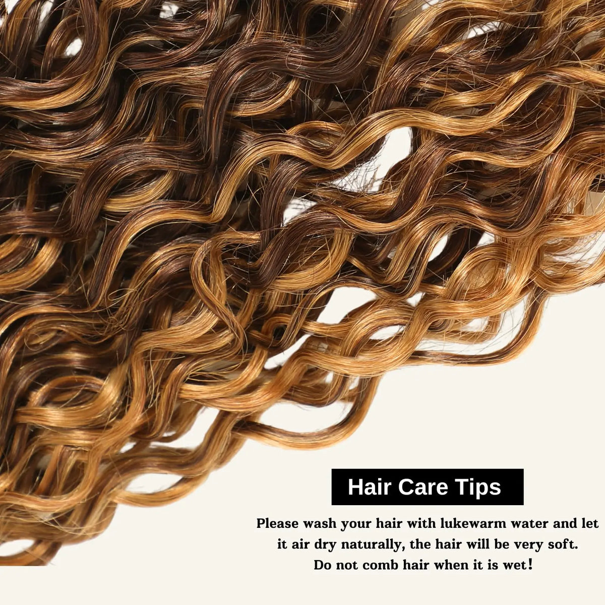 Honey Blonde Highlight Deep Wave Bundles P4/27 Ombre Single Wet Wavy Human