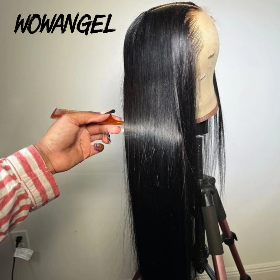 Straight Human Hair 13x6 HD Lace Frontal Wig, 250% Density, Melt Skin