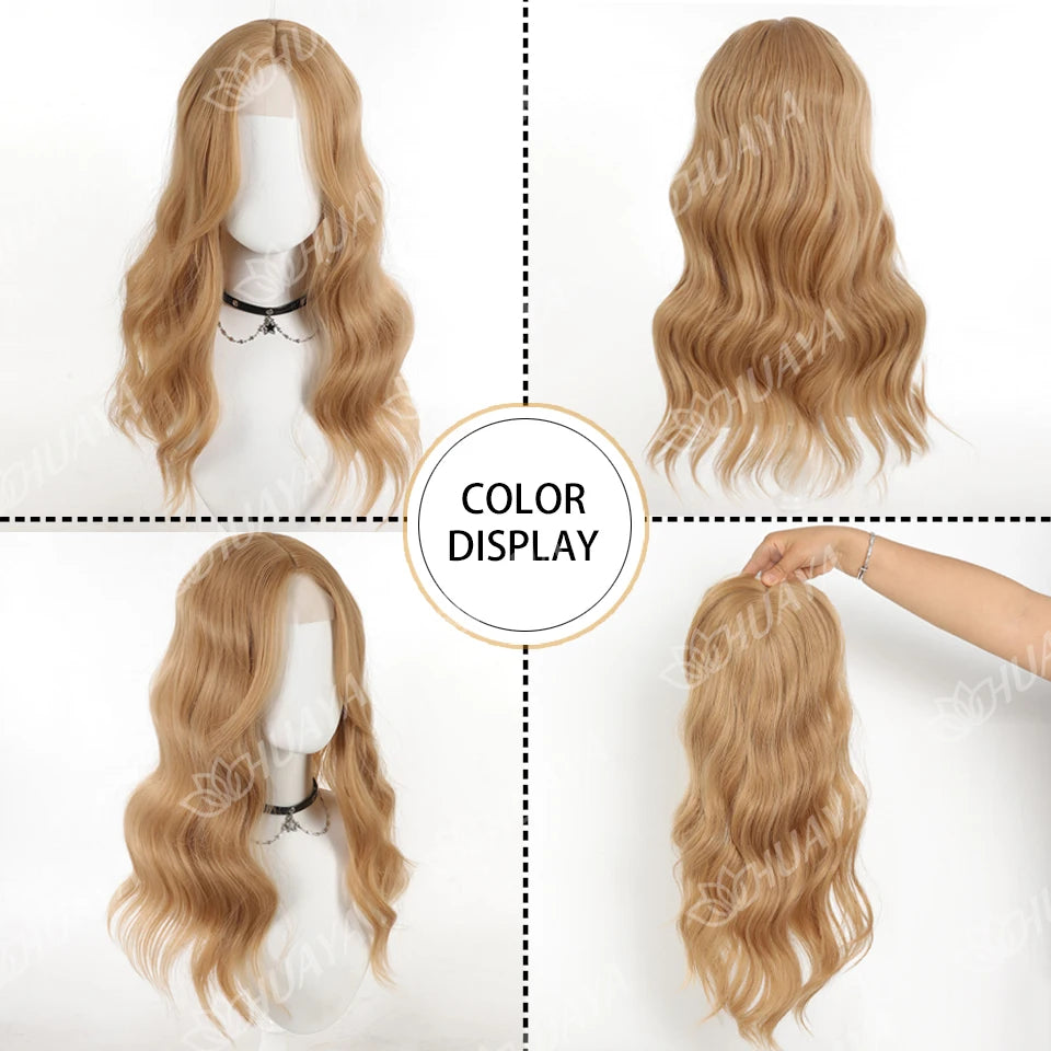 Synthetic Topper Wigs Wavy Hairpin Clip On Top of Woman's Head Hair