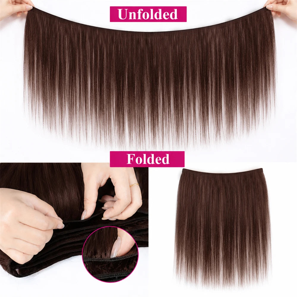 12A Chocolate Brown Straight Human Hair Bundles Closure Frontal Raw Brazilian Tissage