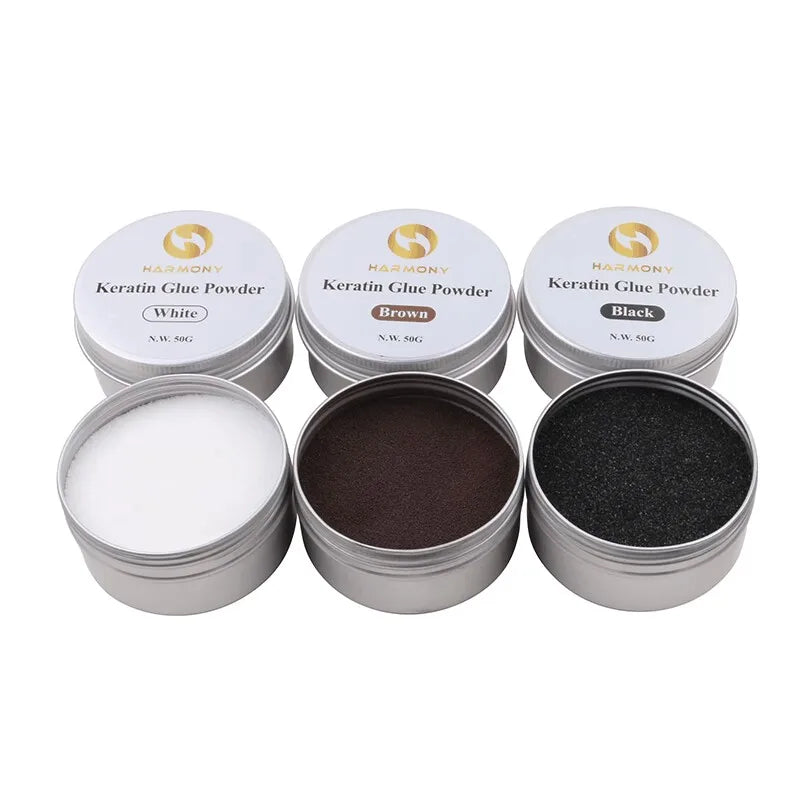 50g Italian Keratin Glue Powder/keratin Grain Powder U V Flat Tip Fusion