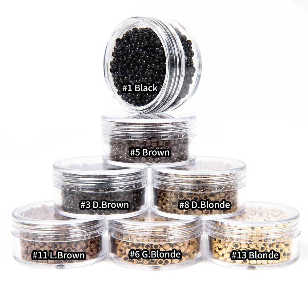 Nano Micro Links Rings Hair Extensions Beads Copper Human 2.5*1.5*2Mm Ring