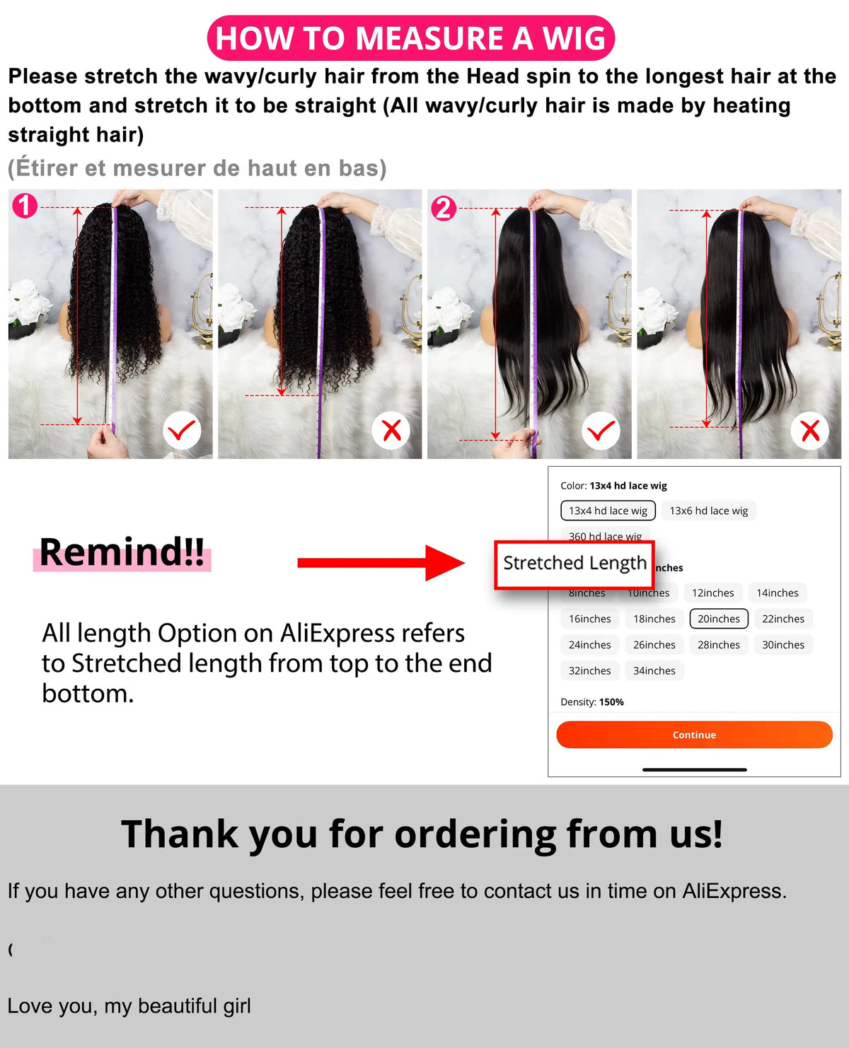 Natural Black Bone Straight Human Hair Wig Bangs 30Inch Glueless Brazilian, 3x1