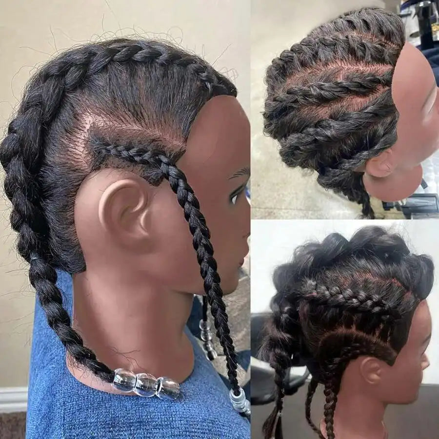 100% Real Hair Mannequin Head 16' Human Hairdresser Training Practice Professional Cosmetology