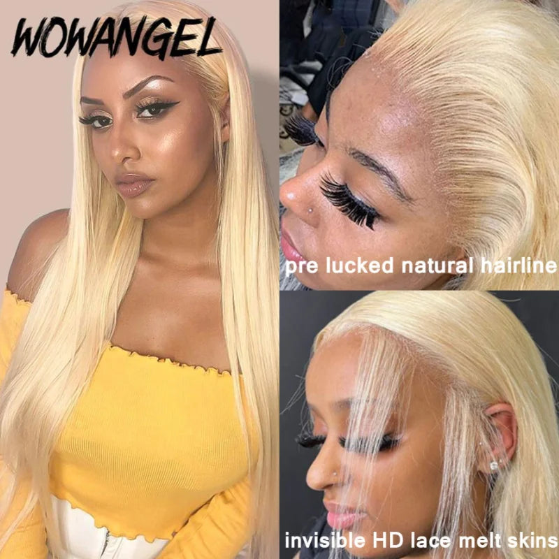 613 HD Lace Frontal Wig, 13x6 Full Front Straight Human Hair Pre