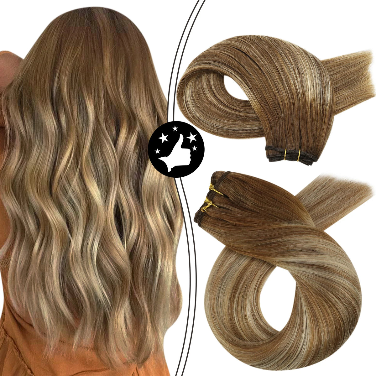 Brazilian Human Hair Wefts, Machine Weft Remy Straight Sew-In Bundles 100g