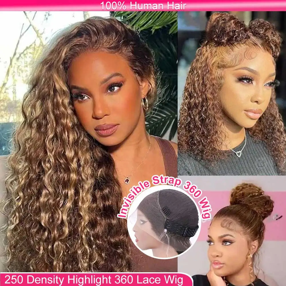 Hidden Invisible Strap Full HD Lace Glueless Wig Straight Chocolate Brown Front