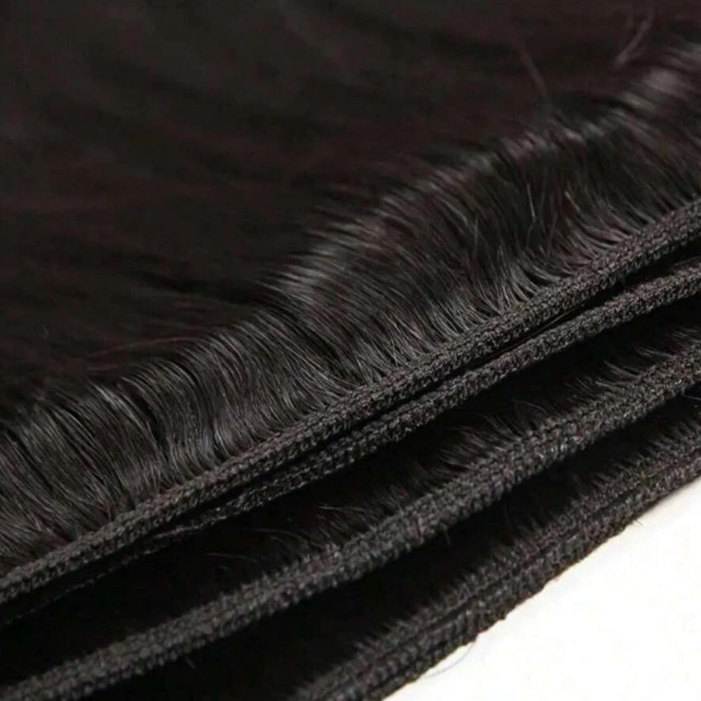 12-42Inch Bone Straight Human Hair Bundles Brazilian Natural Black Color Remy Human Hair Extension 1/3/4 Bundles Weft