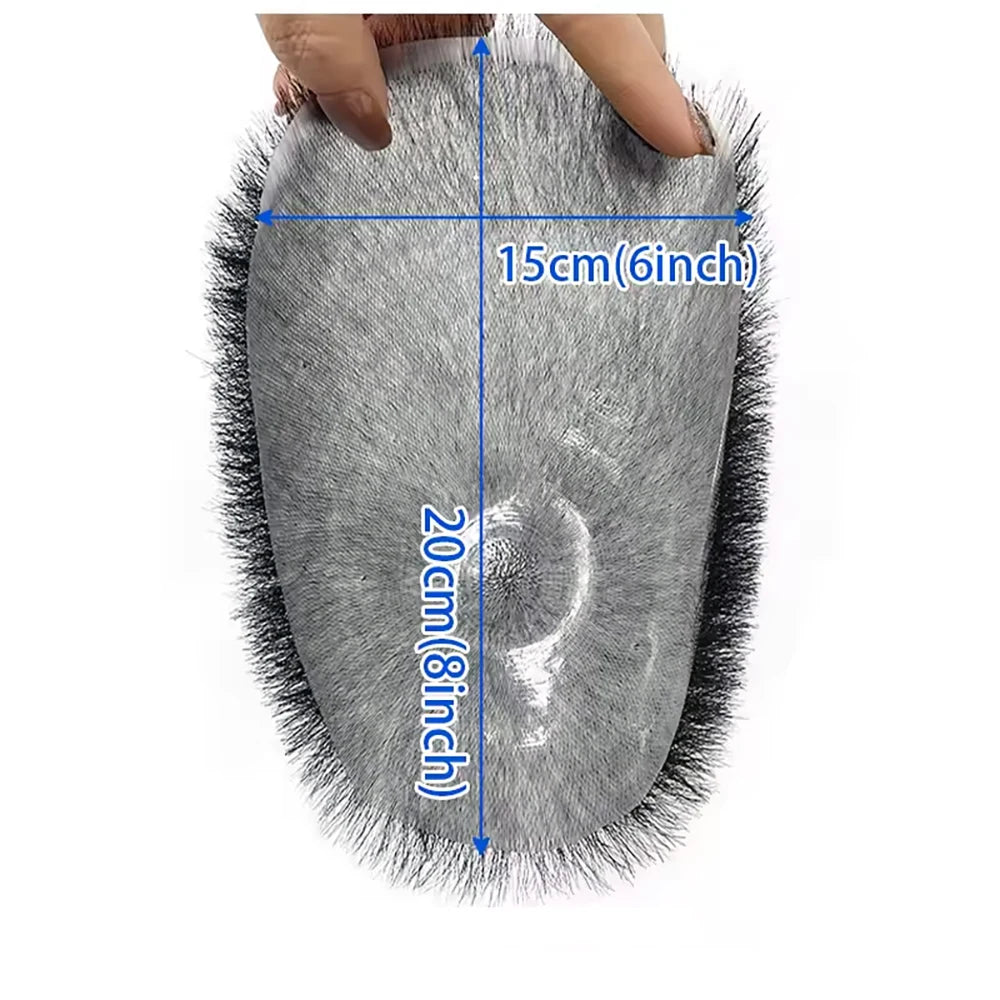 6x8 Short Buzz Cut Hair Toupee 17A Thin Skin PU Human System