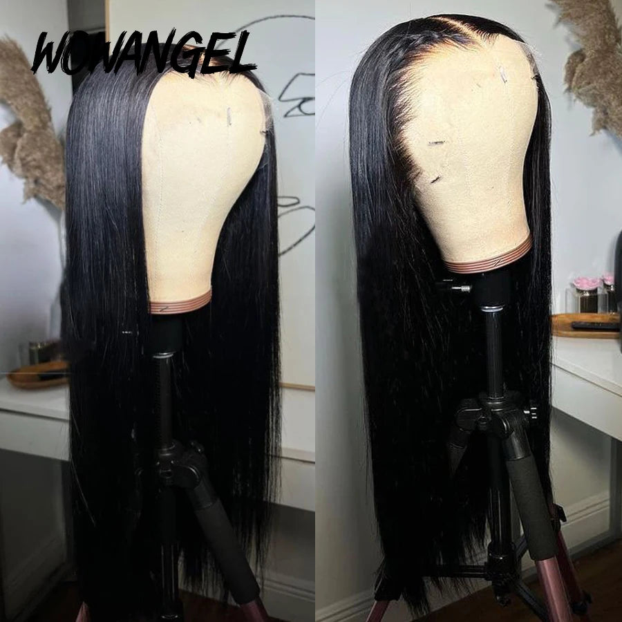 Straight Human Hair 13x6 HD Lace Frontal Wig, 250% Density, Melt Skin