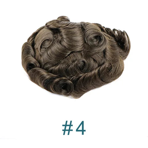 Super Natural Hairline 80Density 0.02mm Ultra Thin Skin Undetectable Vloop Toupee 1b20