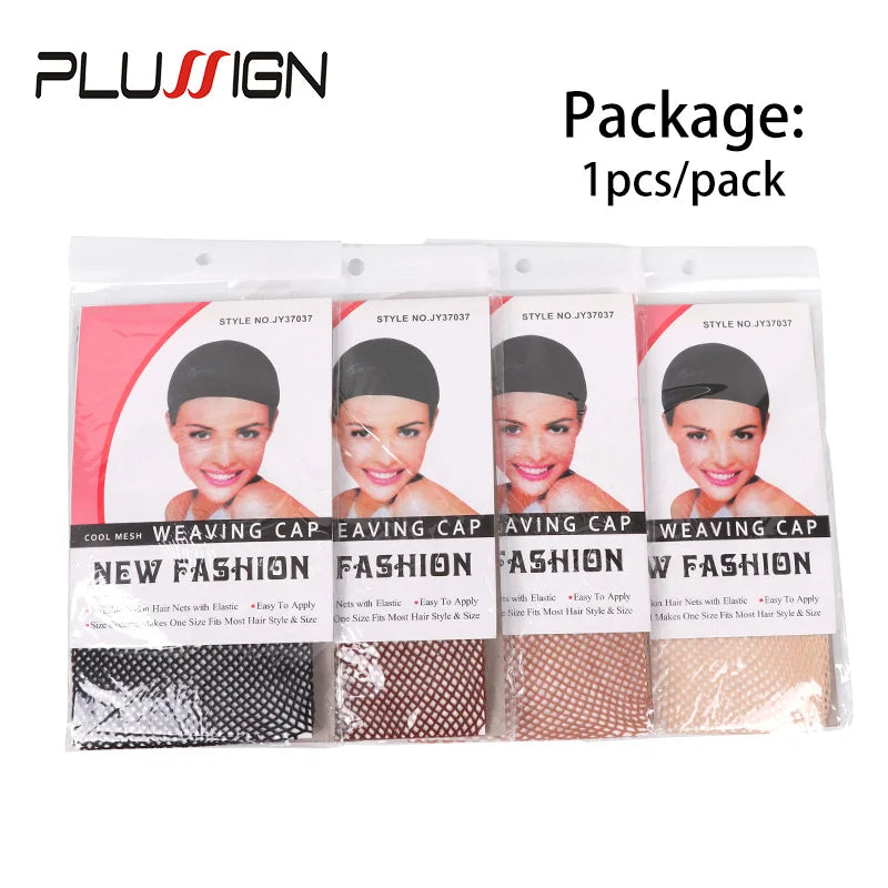 Black Brown Skin Color Liner Wig Cap Breathable Comfortable Hair Net Open