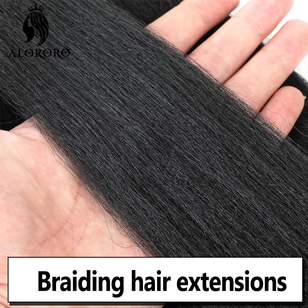 16/20/22/26/30/42 Braiding Hair Pre Stretched Long Boho Knotless Braids Synthetic Box Extension