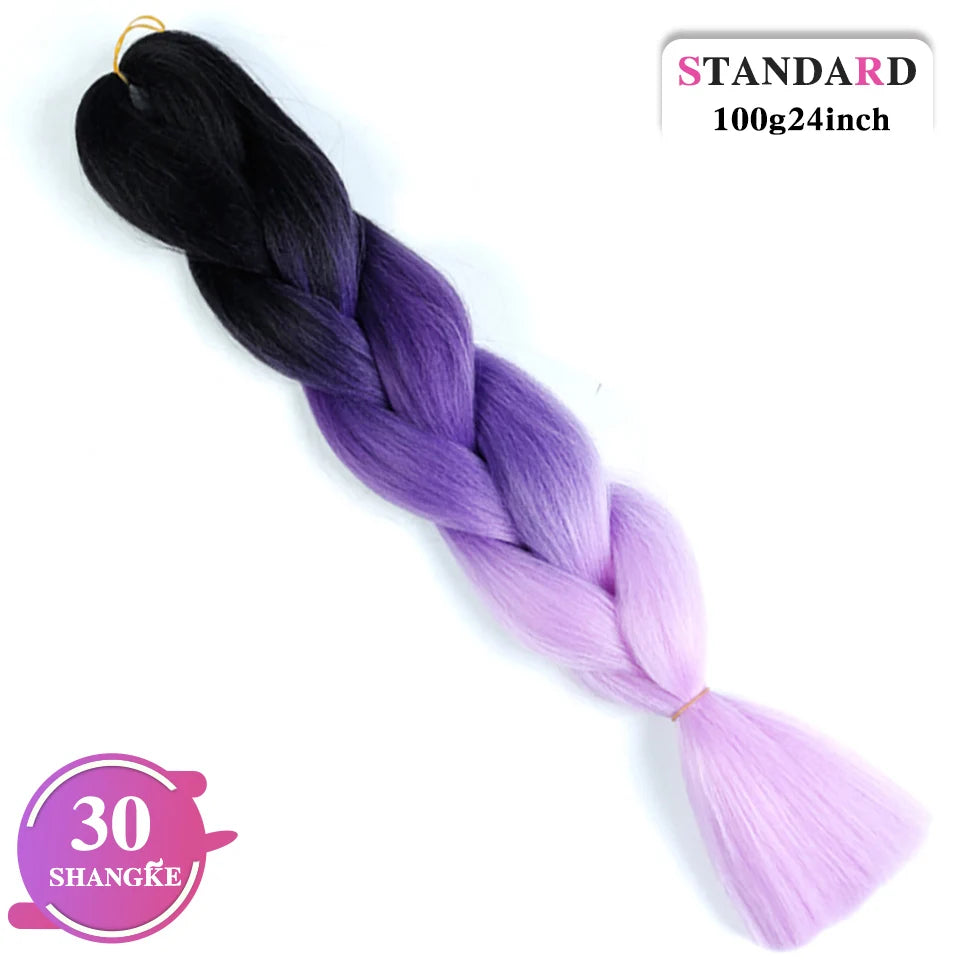 Rainbow Weaving Hair Extensions Synthetic Professional Large Color