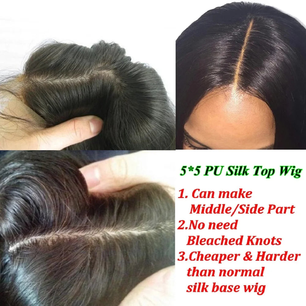 Ash Blonde Human Hair Body Wave Glueless, 180% Density Full Lace Wigs