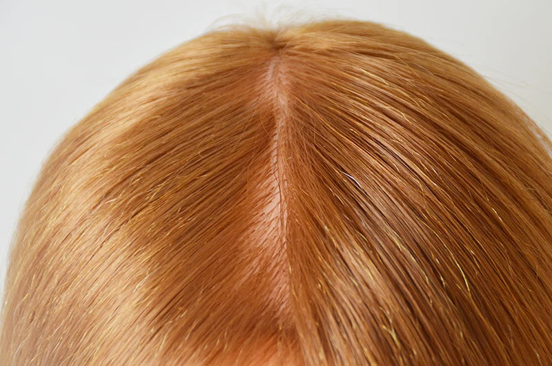 85%Real Hair Doll Head Hairstyle Hairdressing Professional Mannequin Styling To Practice Curl