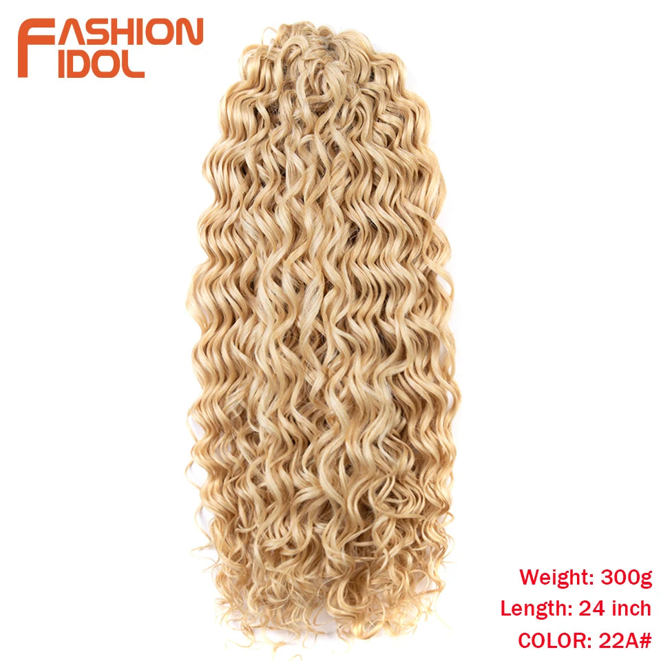 Deep Wavy Twist Synthetic Crochet Braiding Hair, High Temperature Fibre