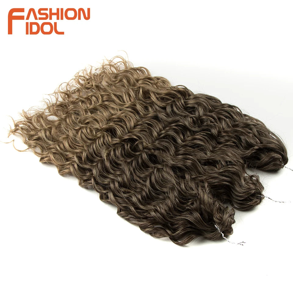 Deep Wavy Twist Synthetic Crochet Braiding Hair, High Temperature Fibre