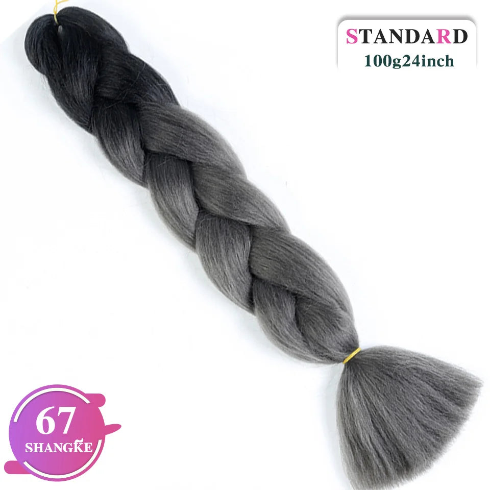 Rainbow Weaving Hair Extensions Synthetic Professional Large Color