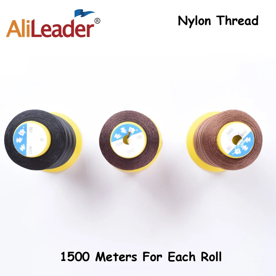 Hair Weaving Threads Making Wigs Sewing Weft Extensions 1500M Length Thread