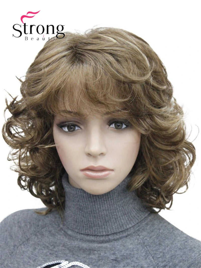 Women's Short Curly Heat Resistant Synthetic Auburn Hair Wigs COLOUR CHOICES
