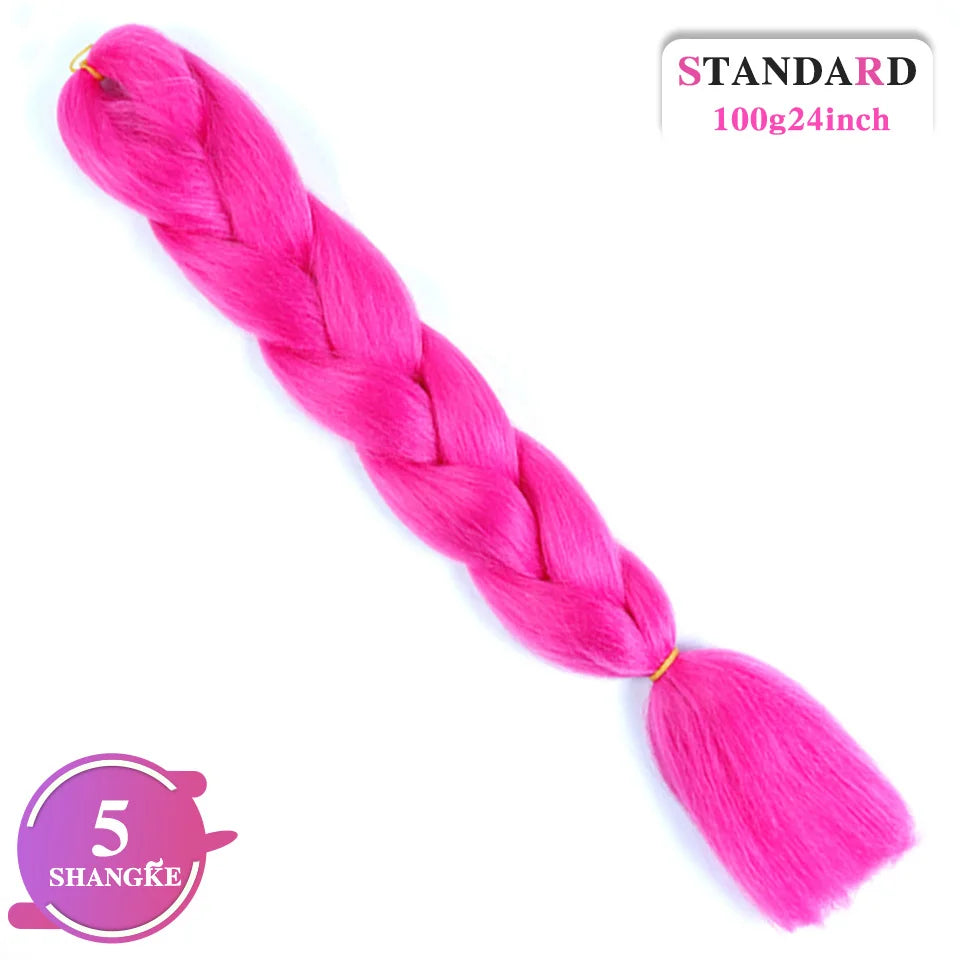 Rainbow Weaving Hair Extensions Synthetic Professional Large Color