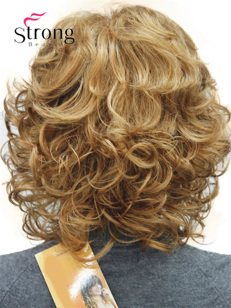 Women's Short Curly Heat Resistant Synthetic Auburn Hair Wigs COLOUR CHOICES