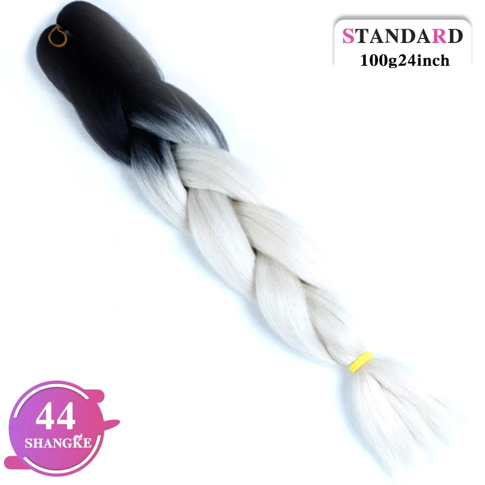 Rainbow Weaving Hair Extensions Synthetic Professional Large Color