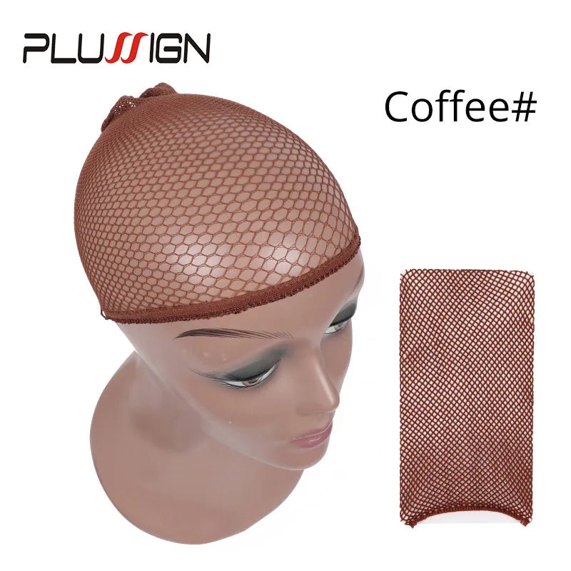 Black Brown Skin Color Liner Wig Cap Breathable Comfortable Hair Net Open