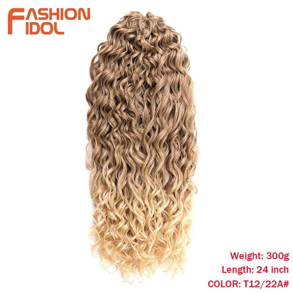 Deep Wavy Twist Synthetic Crochet Braiding Hair, High Temperature Fibre