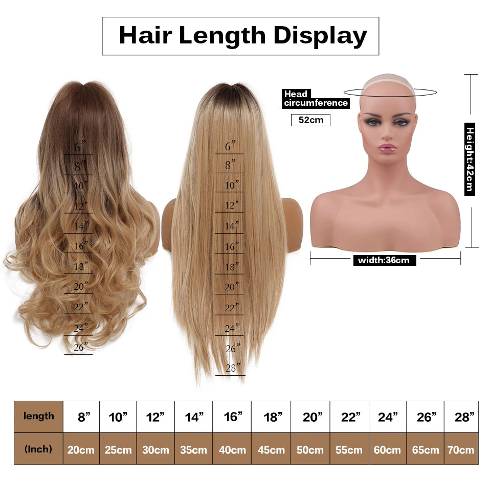 Blonde Straight Synthetic Wigs Bang Medium Length Natural Hair Daily Cosplay Heat