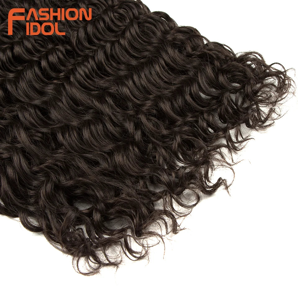 Deep Wavy Twist Synthetic Crochet Braiding Hair, High Temperature Fibre