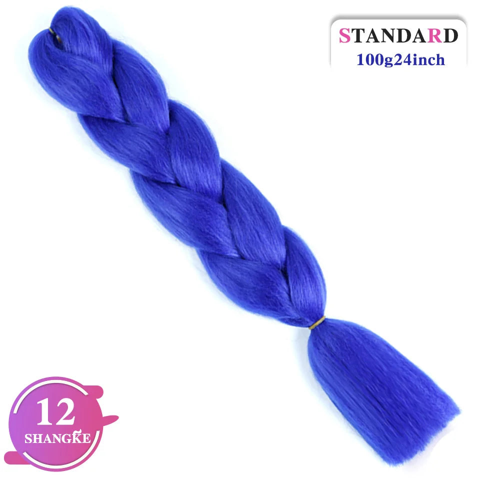 Rainbow Weaving Hair Extensions Synthetic Professional Large Color