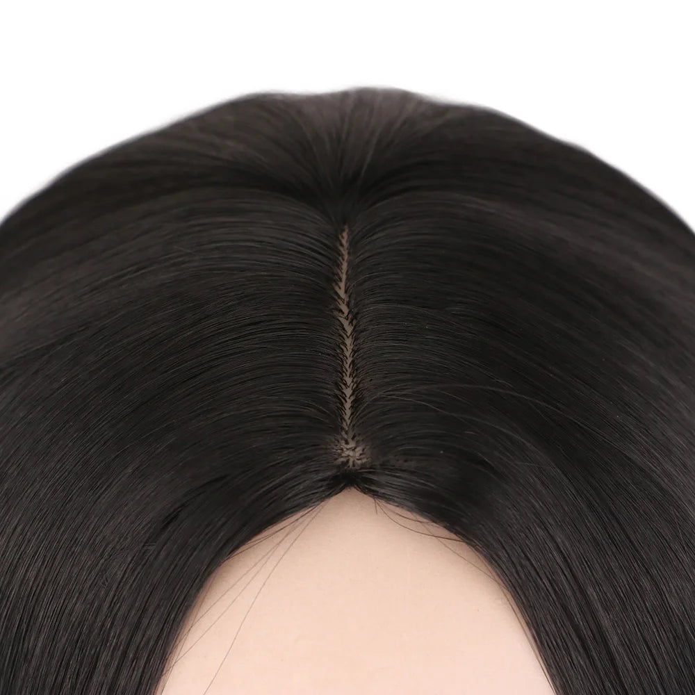 Short Bob Wig Straight White Cosplay Party Costume Temperature Fiber Synthetic Hair