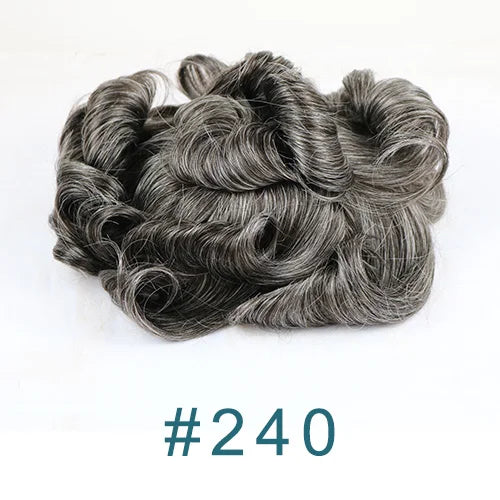 Super Natural Hairline 80Density 0.02mm Ultra Thin Skin Undetectable Vloop Toupee 1b20