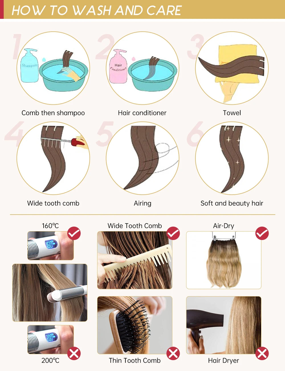 Brazilian Human Hair Wefts, Machine Weft Remy Straight Sew-In Bundles 100g