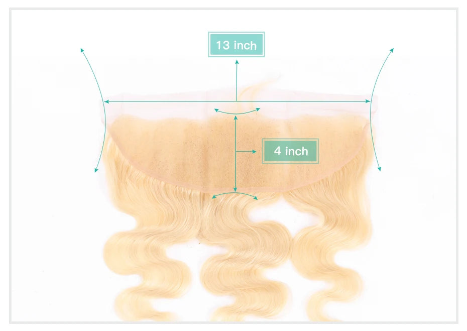 613 Blonde Body Wave, 13x6 HD Lace Frontal Preplucked Brazilian Remy Human