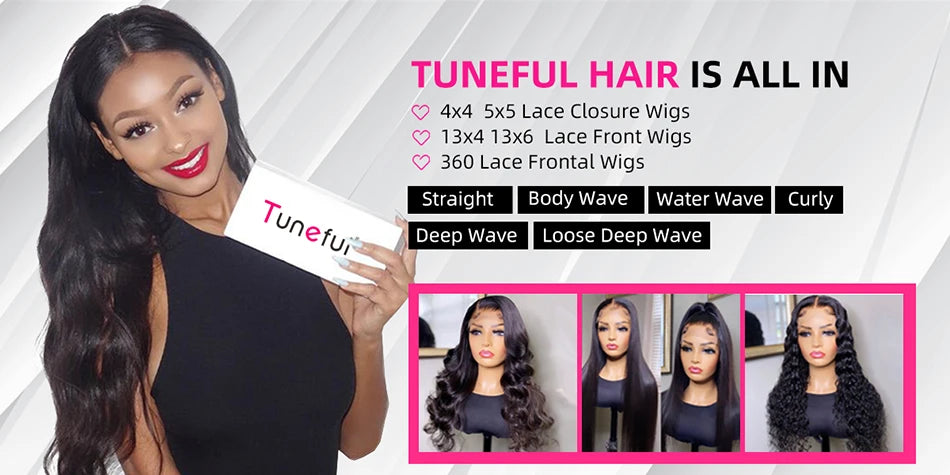 13x6 HD Transparent Lace Front Human Hair Wigs Raw Indian Water Curly