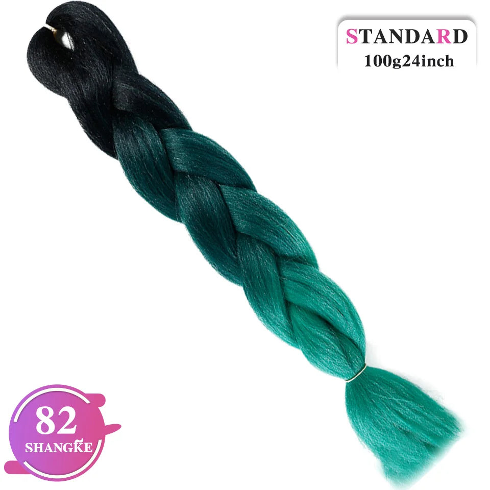 Rainbow Weaving Hair Extensions Synthetic Professional Large Color