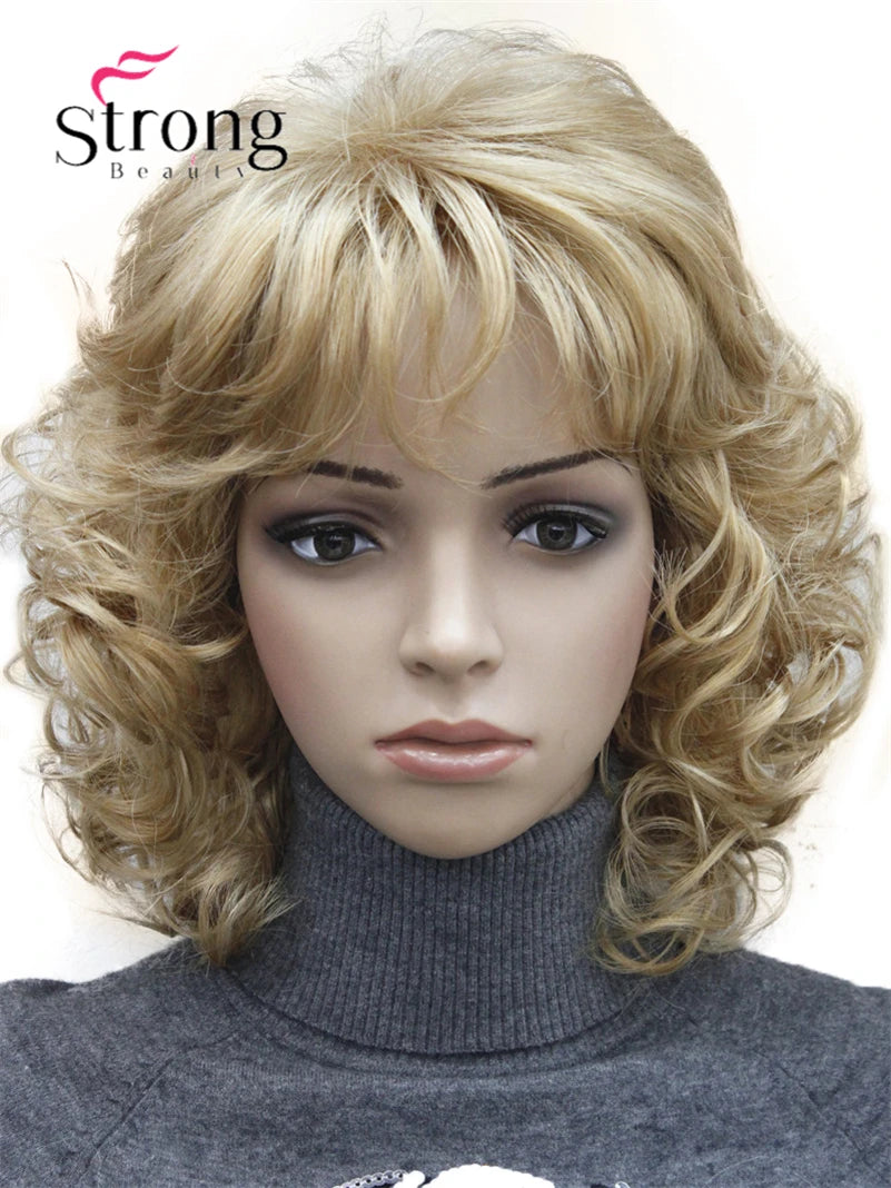 Women's Short Curly Heat Resistant Synthetic Auburn Hair Wigs COLOUR CHOICES