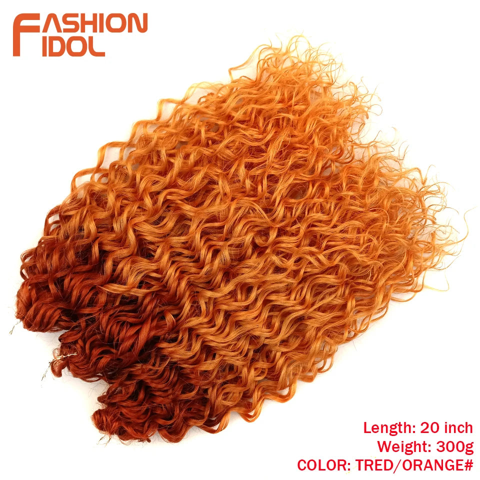 Deep Wavy Twist Synthetic Crochet Braiding Hair, High Temperature Fibre