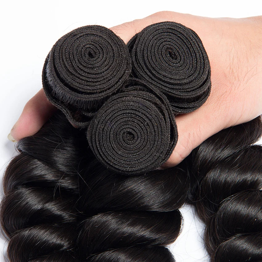 Loose Wave Human Hair Bundles Raw Brazilian Extension Deep Or Deal