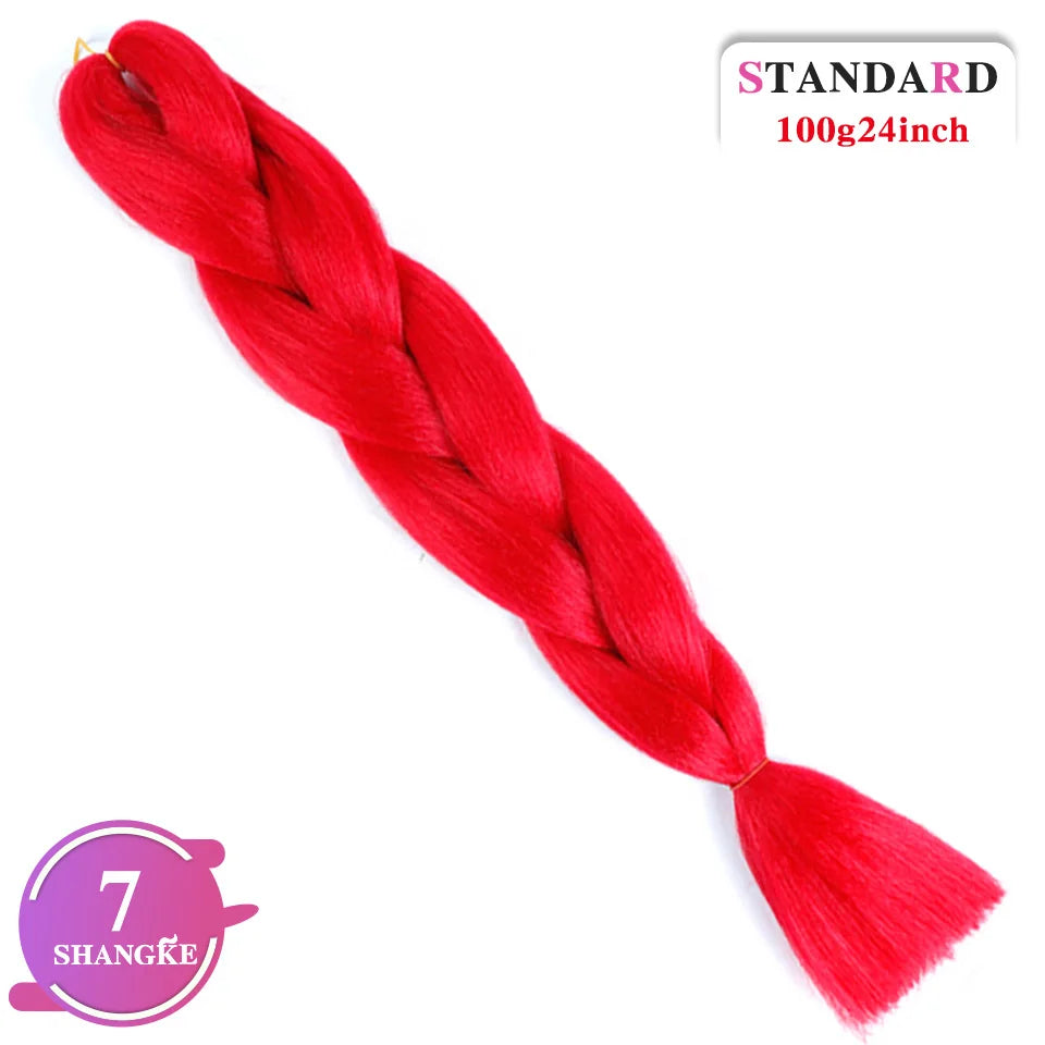 Rainbow Weaving Hair Extensions Synthetic Professional Large Color