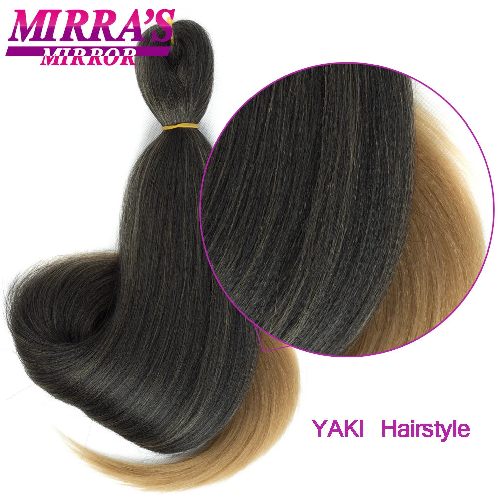 Pre Stretched Braiding Hair Pack Braids Synthetic Extensions Temperature Fiber Support Logo