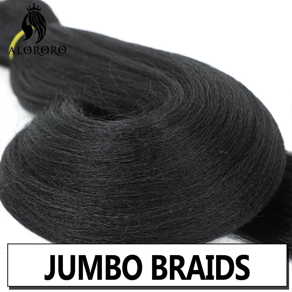 16/20/22/26/30/42 Braiding Hair Pre Stretched Long Boho Knotless Braids Synthetic Box Extension