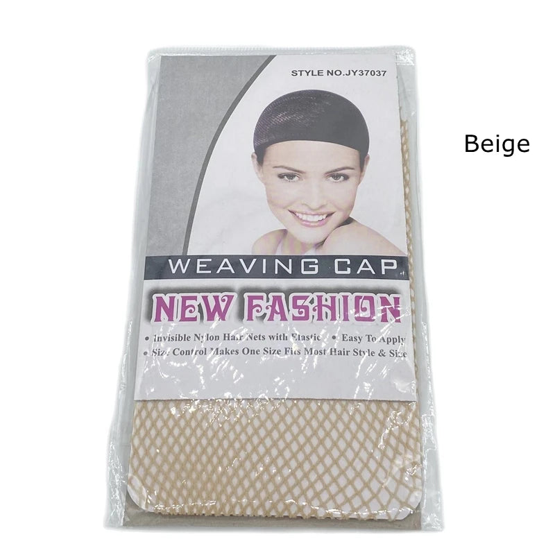 20pcs New Fashion Stretchable Elastic Hair Net Snood Wig Cap - Top Open Hair Mesh Weaving Cap