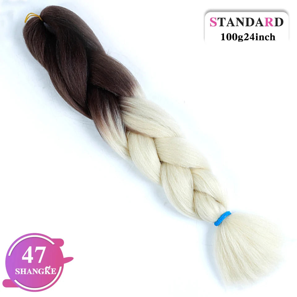 Rainbow Weaving Hair Extensions Synthetic Professional Large Color