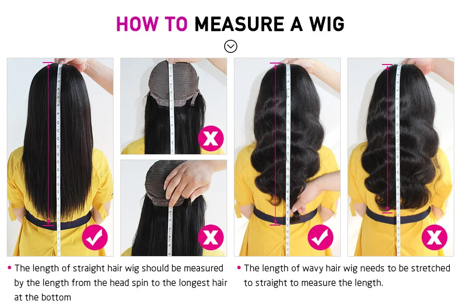 13x4/13x6 HD Transparent Lace Front Human Hair Deep Wave Wig, Pre-Plucked Brazilian, with Baby Hair